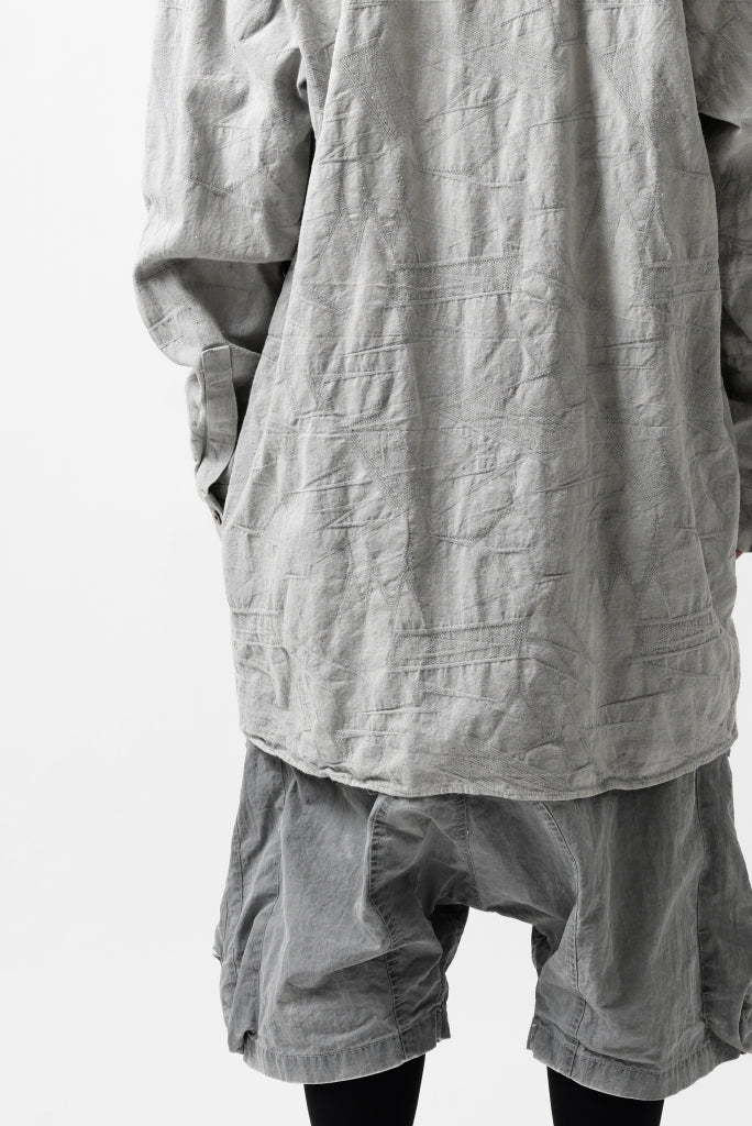 _vital relax sized half button-fly shirt_A