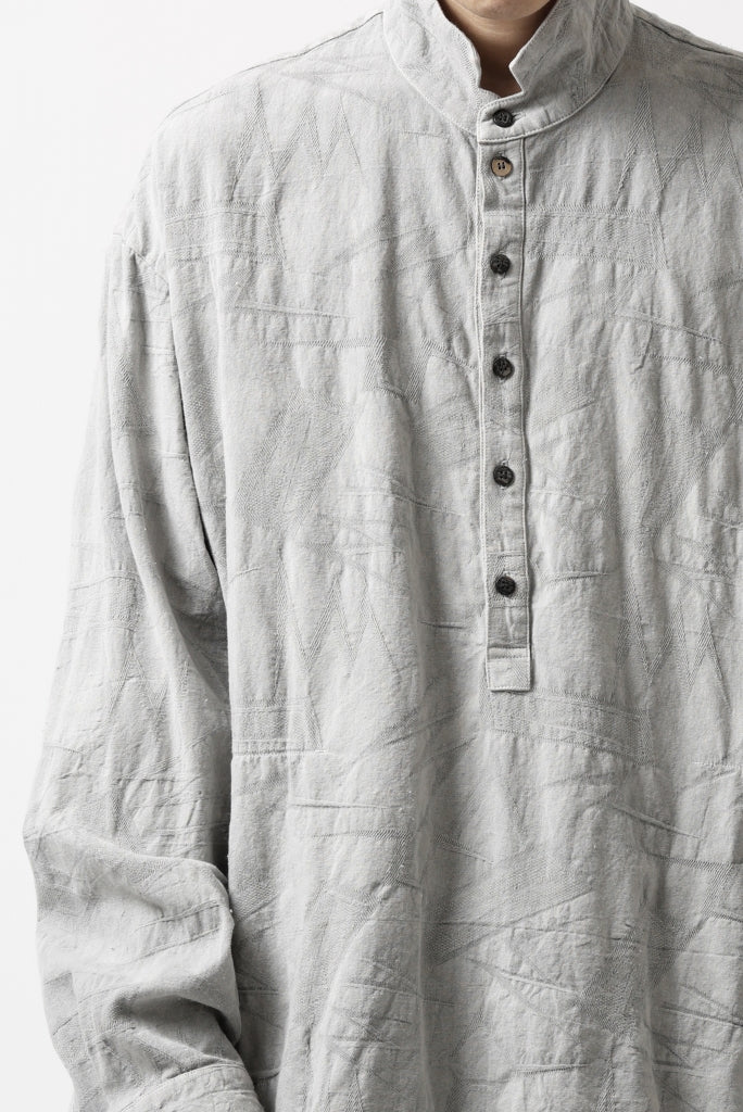 _vital relax sized half button-fly shirt_A