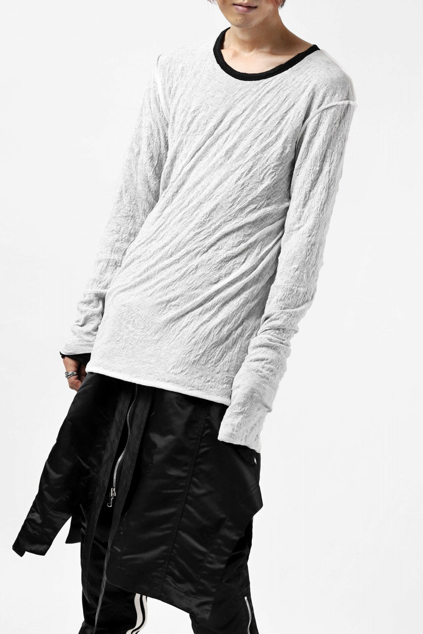 A.F ARTEFACT CRUMPLE DOUBLE LAYER JERSEY L/S