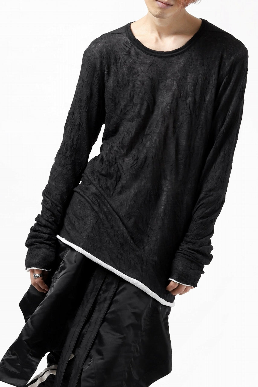 A.F ARTEFACT CRUMPLE DOUBLE LAYER JERSEY L/S