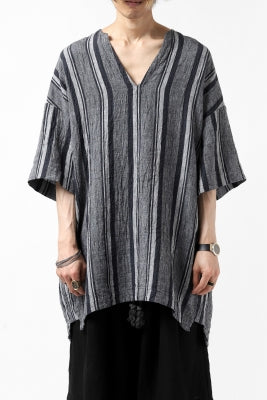 _vital exclusive minimal tunica tops / antique random stripe linen