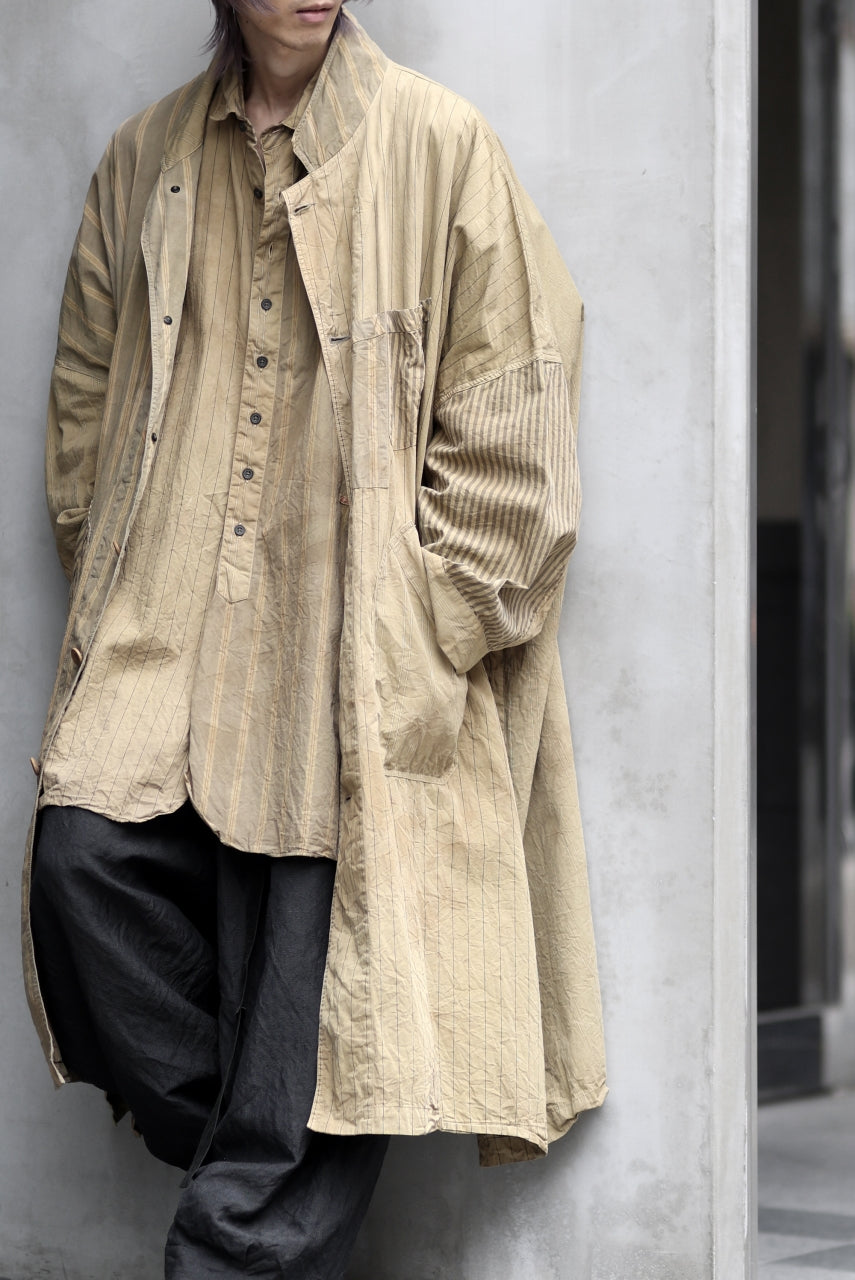 KLASICA WIDE CUT VINTAGE WORK COAT / GARMENT NATURAL DYED