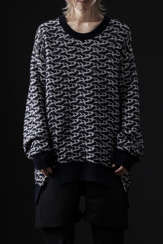 D-VEC TW D-JACQUARD KNIT SWEATER / WATER REPELLENT