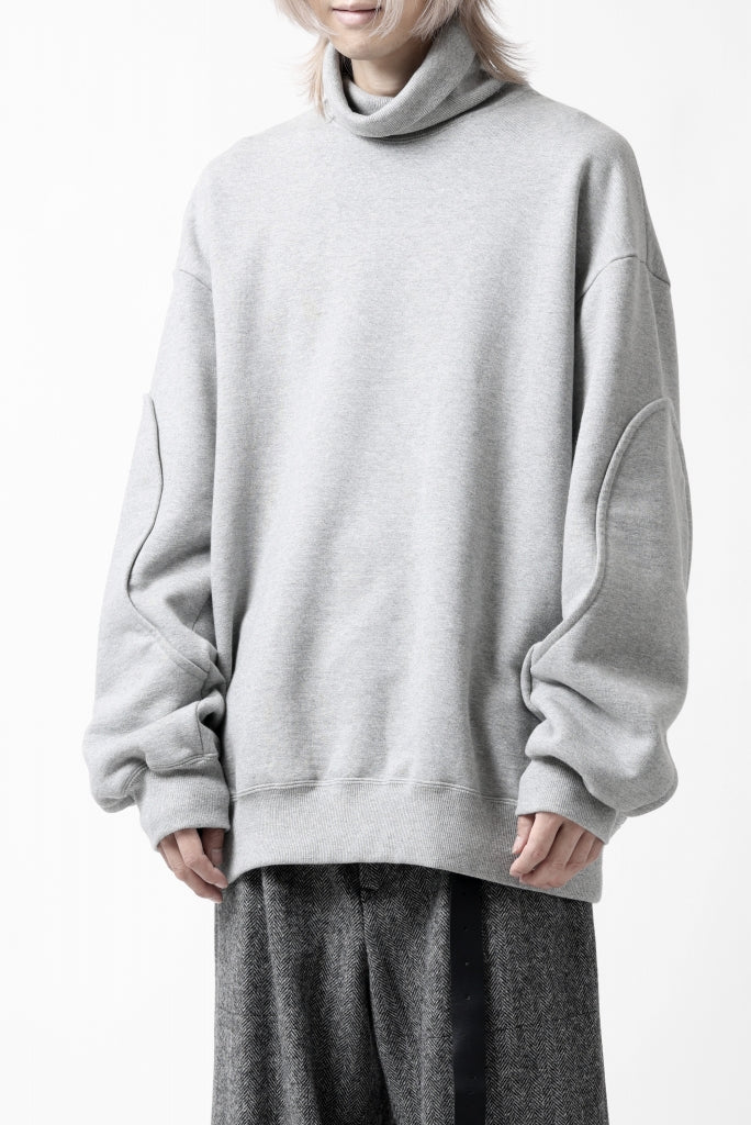 D-VEC HIGH NECK L/S SWEAT SHIRT / BRUSHED BACK TERRY