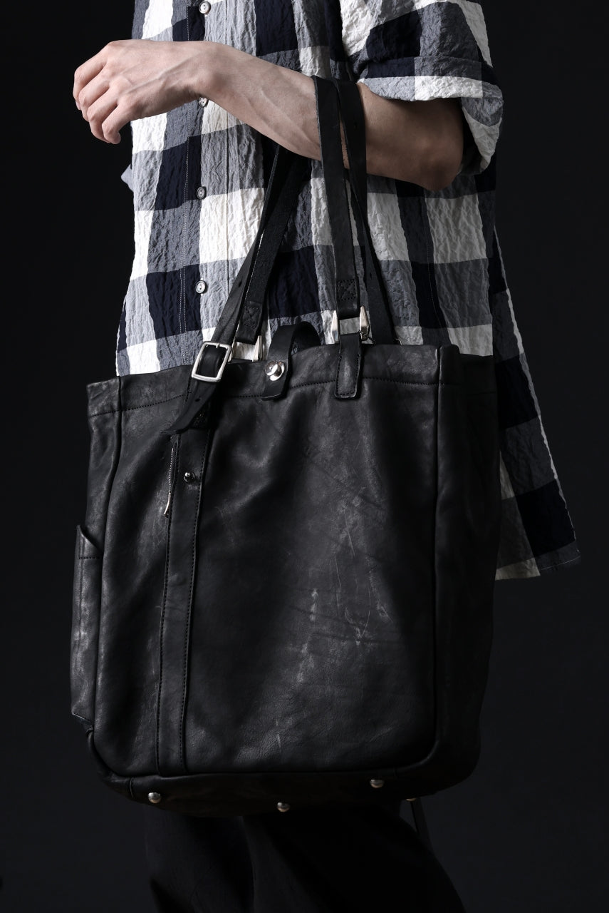 ISAMU KATAYAMA BACKLASH TOTE BAG / DOUBLE SHOULDER OBJECT DYED