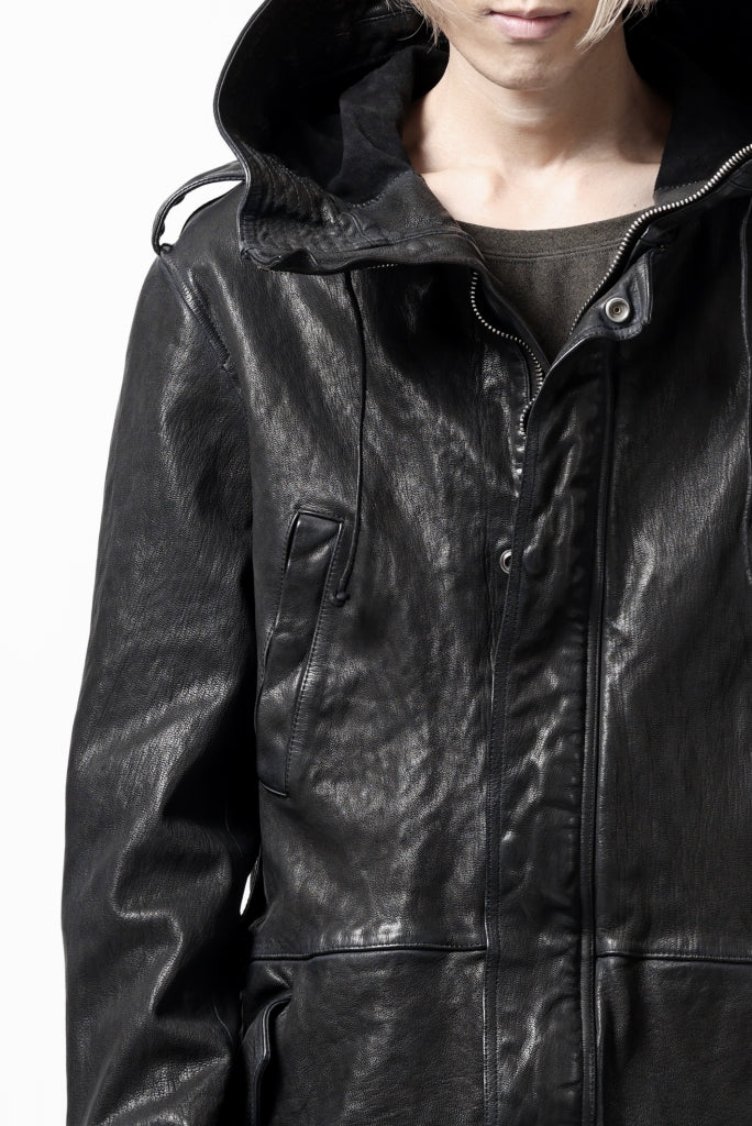 ISAMU KATAYAMA BACKLASH MODS COAT/GOAT LEATHER (GARMENT + SPRAY DYED)