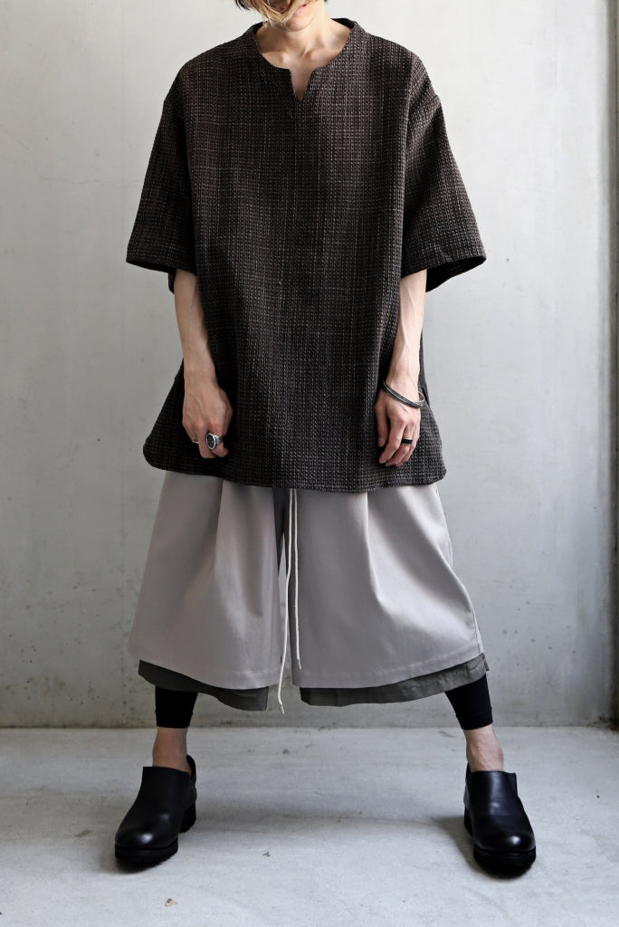 COLINA KEY NECK PULLOVER SHIRT / GARABO LIGHT SASHIKO