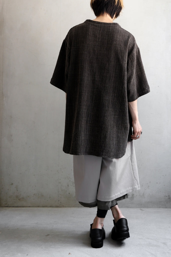 COLINA KEY NECK PULLOVER SHIRT / GARABO LIGHT SASHIKO