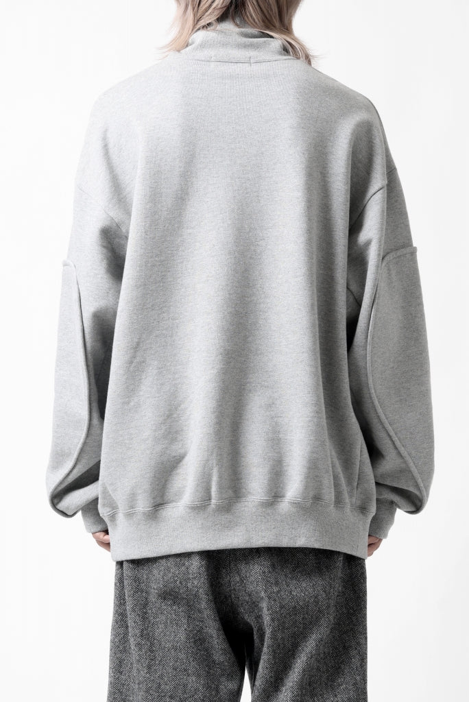 D-VEC HIGH NECK L/S SWEAT SHIRT / BRUSHED BACK TERRY