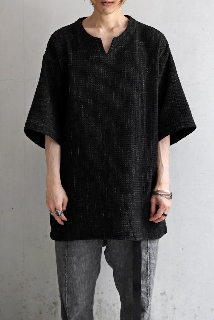 COLINA KEY NECK PULLOVER SHIRT / GARABO LIGHT SASHIKO