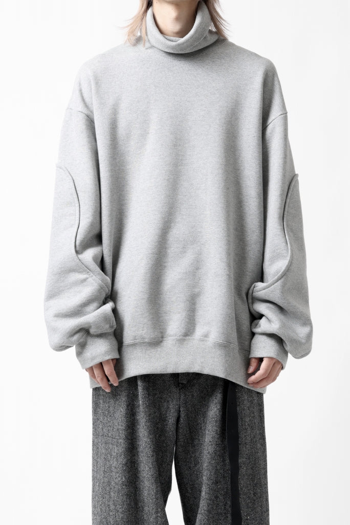 D-VEC HIGH NECK L/S SWEAT SHIRT / BRUSHED BACK TERRY