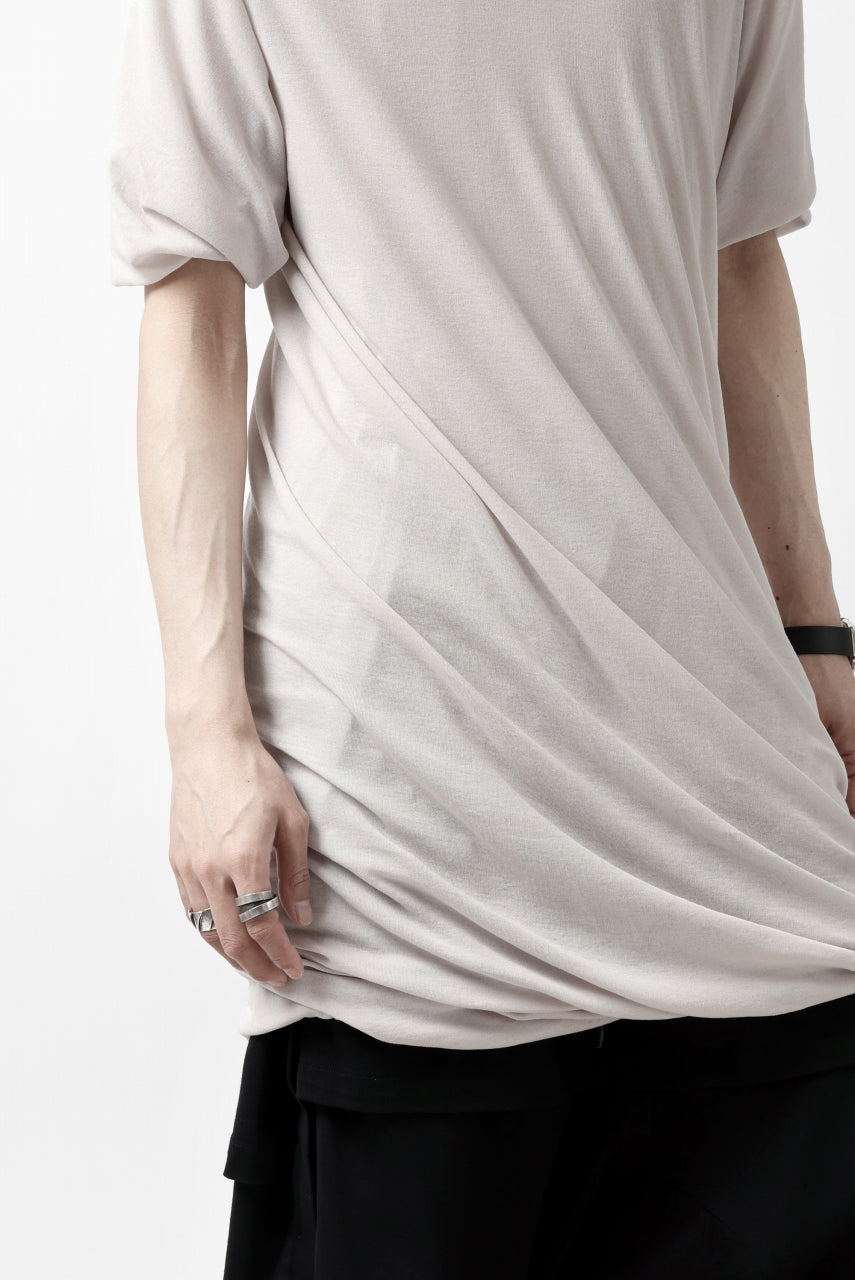 A.F ARTEFACT DOUBLELAYER DRAPE T-SHIRT / SUPIMA C-JERSEY