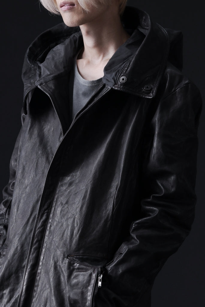 incarnation BUFFALO LEATHER MODS COAT / OBJECT DYED