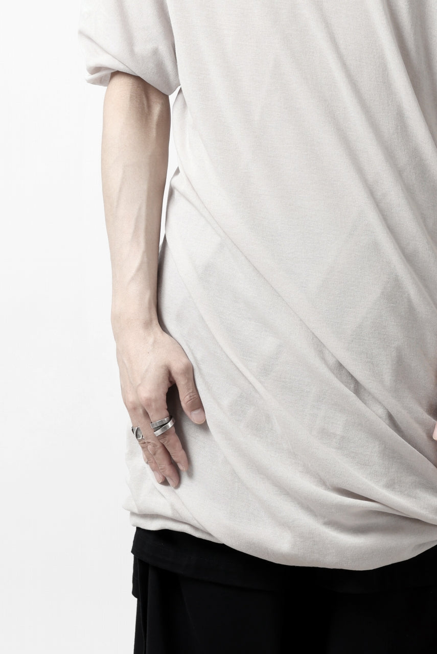 A.F ARTEFACT DOUBLELAYER DRAPE T-SHIRT / SUPIMA C-JERSEY