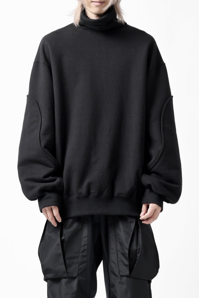 D-VEC HIGH NECK L/S SWEAT SHIRT / BRUSHED BACK TERRY