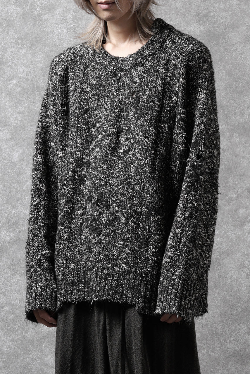 A.F ARTEFACT GRUNGE SWEATER / MELANGE WOOL