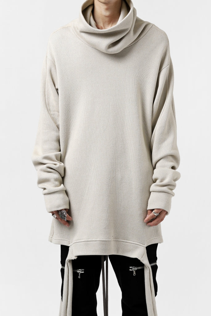 A.F ARTEFACT "möbius" IRREGULAR HEM KNIT PULLOVER HIGHNECK