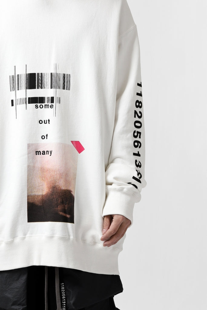 A.F ARTEFACT "Trunk-Show" NUMBERS SWEATER HOODIE