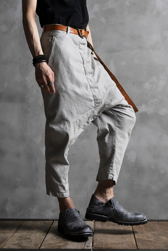 RUNDHOLZ DIP DROPCROTCH TAPERED PANTS / DYED COTTON TWILL