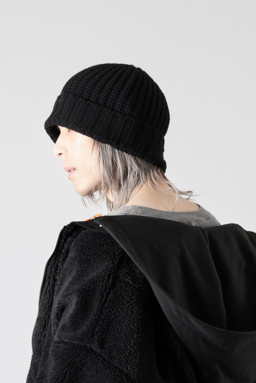 A.F ARTEFACT WOOL RIB KNIT CAP