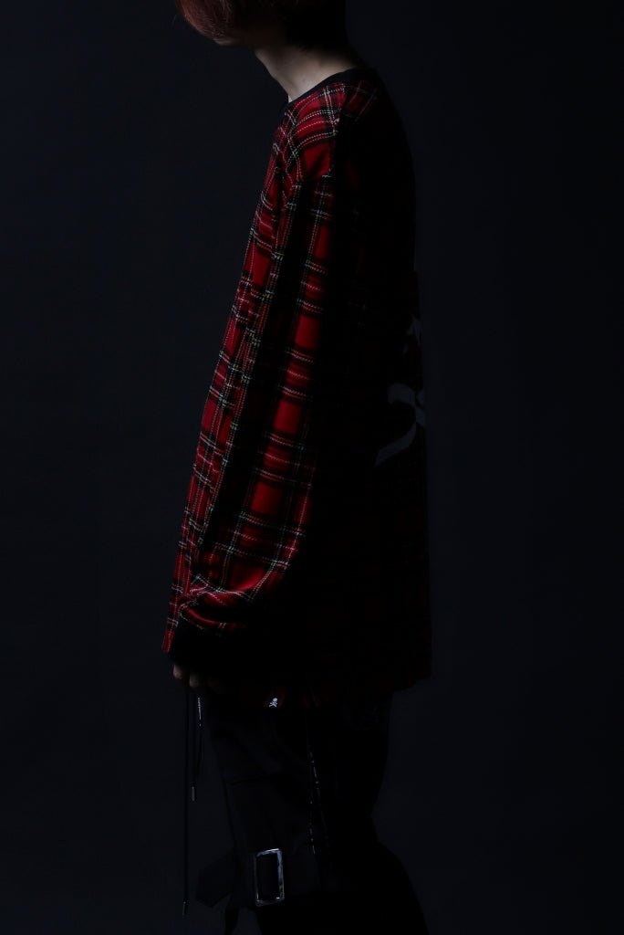 mastermind JAPAN TARTAN CHECK LS TOPS / JACQUARD VELOUR