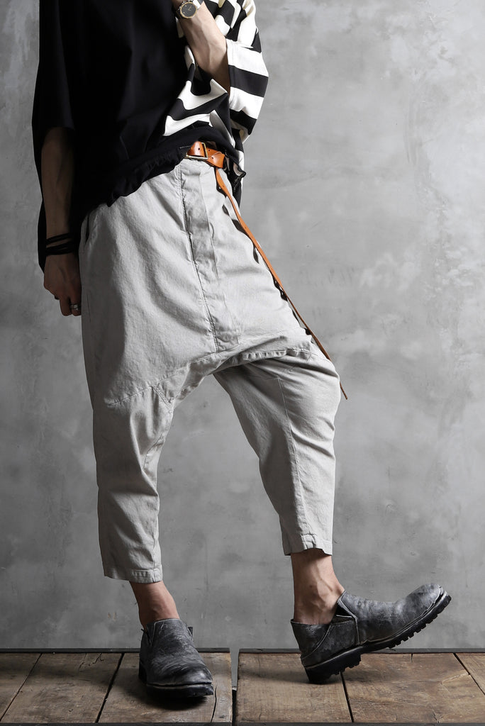 RUNDHOLZ DIP DROPCROTCH TAPERED PANTS / DYED COTTON TWILL
