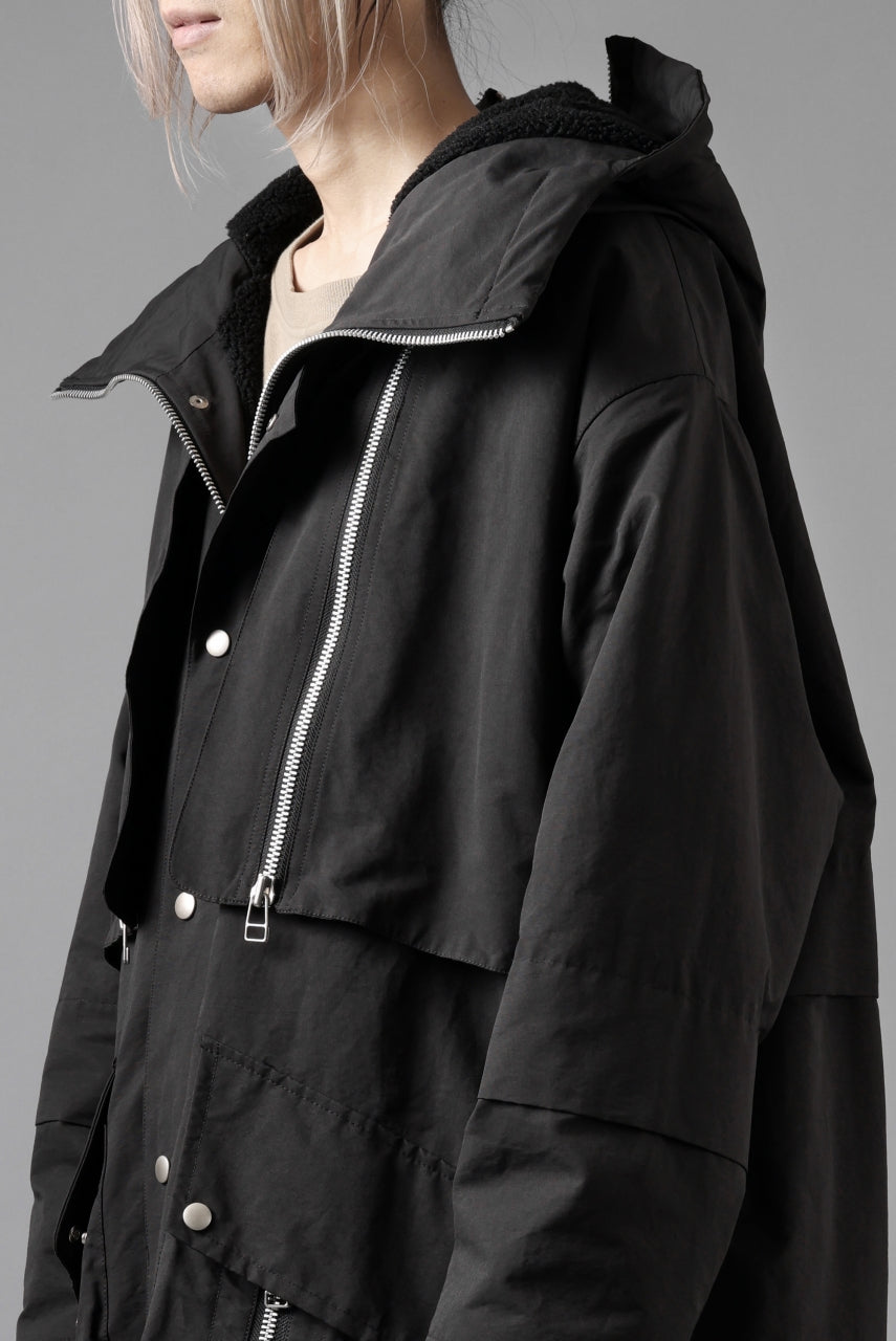 A.F ARTEFACT ZIP HOODIE COAT / TEDDY BOA FLEECE LINING