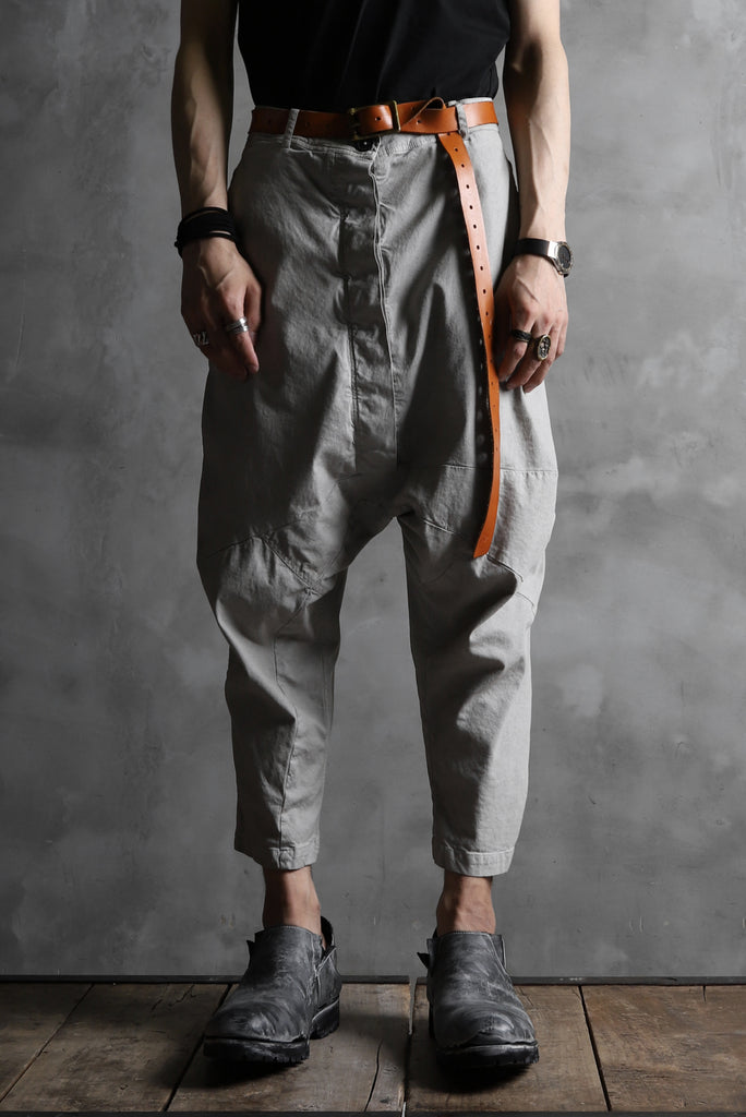 RUNDHOLZ DIP DROPCROTCH TAPERED PANTS / DYED COTTON TWILL