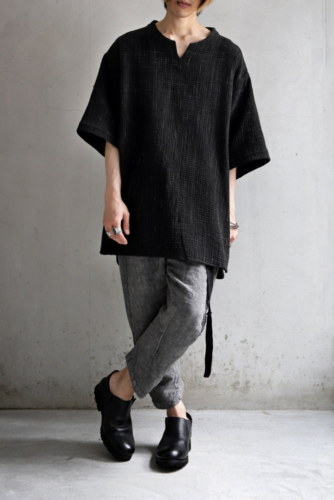 COLINA KEY NECK PULLOVER SHIRT / GARABO LIGHT SASHIKO