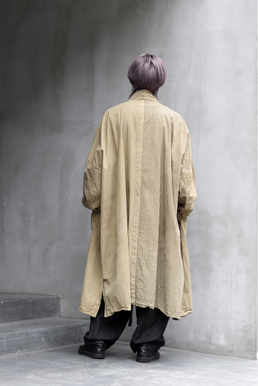 KLASICA WIDE CUT VINTAGE WORK COAT / GARMENT NATURAL DYED