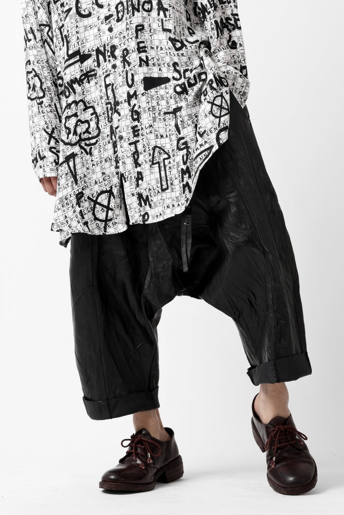 PAL OFFNER HANG LOOSE TROUSERS / LAMB LEATHER