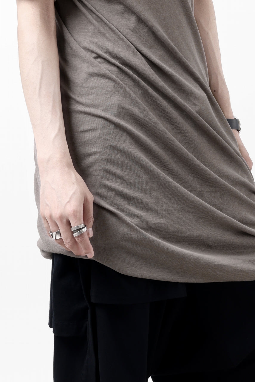 A.F ARTEFACT DOUBLELAYER DRAPE T-SHIRT / SUPIMA C-JERSEY