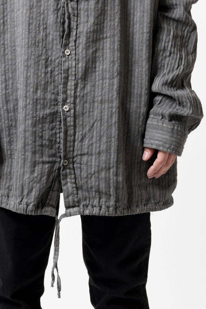 daub WASHED LONG SHIRT / CL-STRIPE