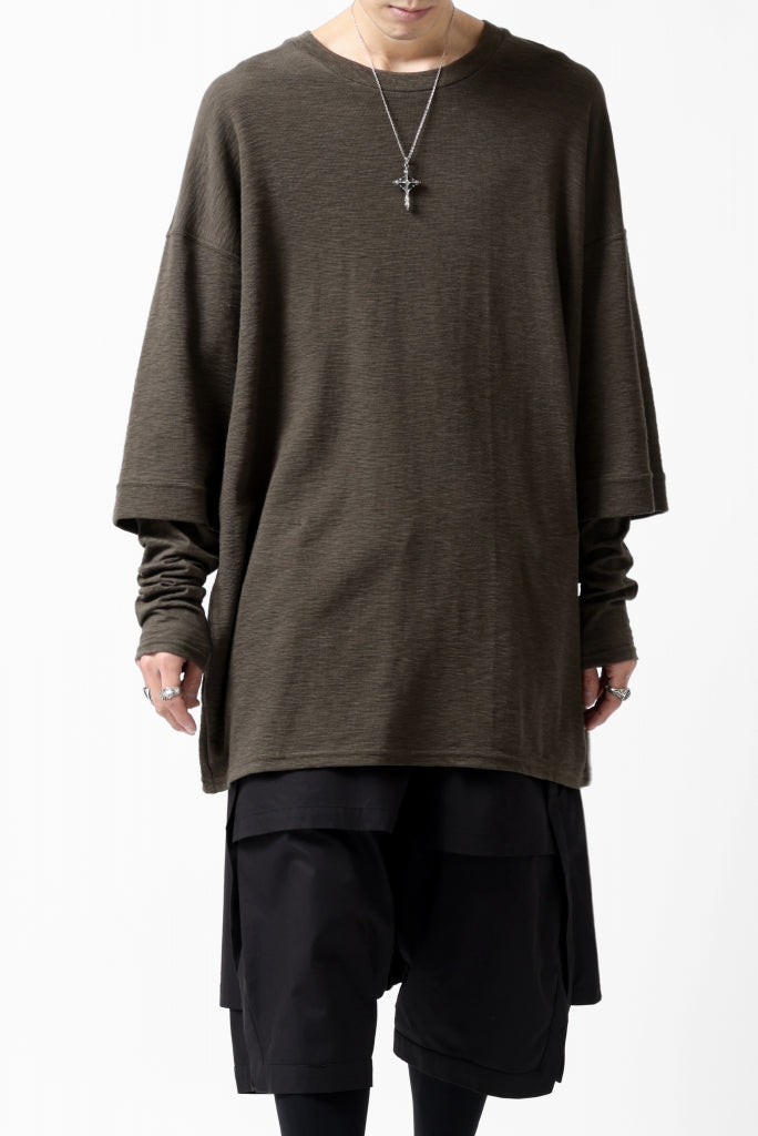 A.F ARTEFACT -HEATHER- LAYERED TOPS / DOUBLE SLAB