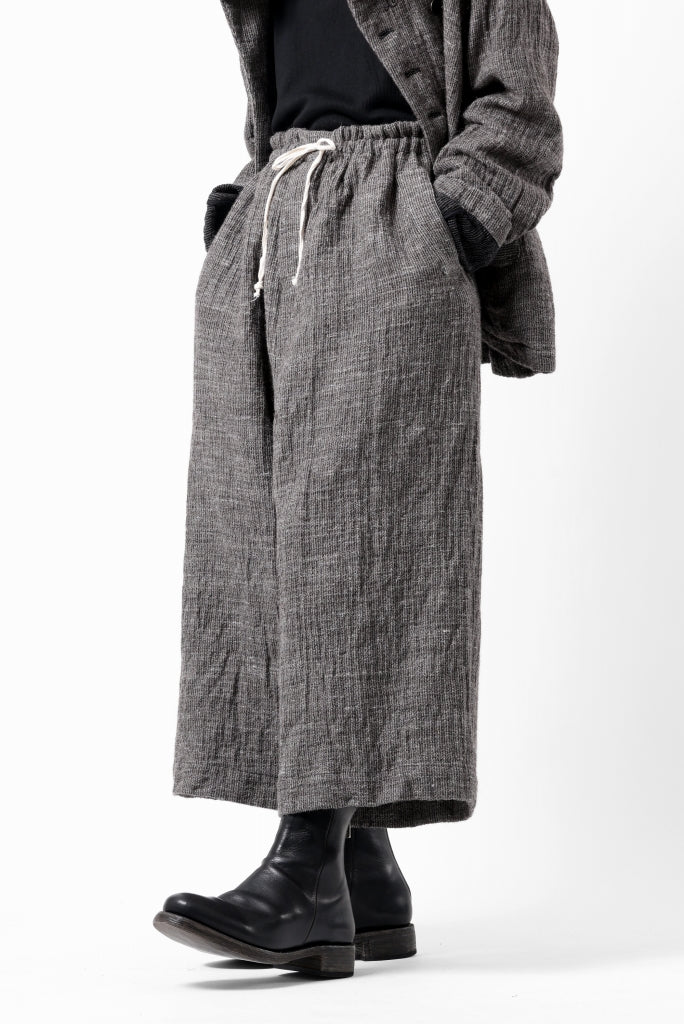 YUTA MATSUOKA baggy pants / double weave cotton wool linen