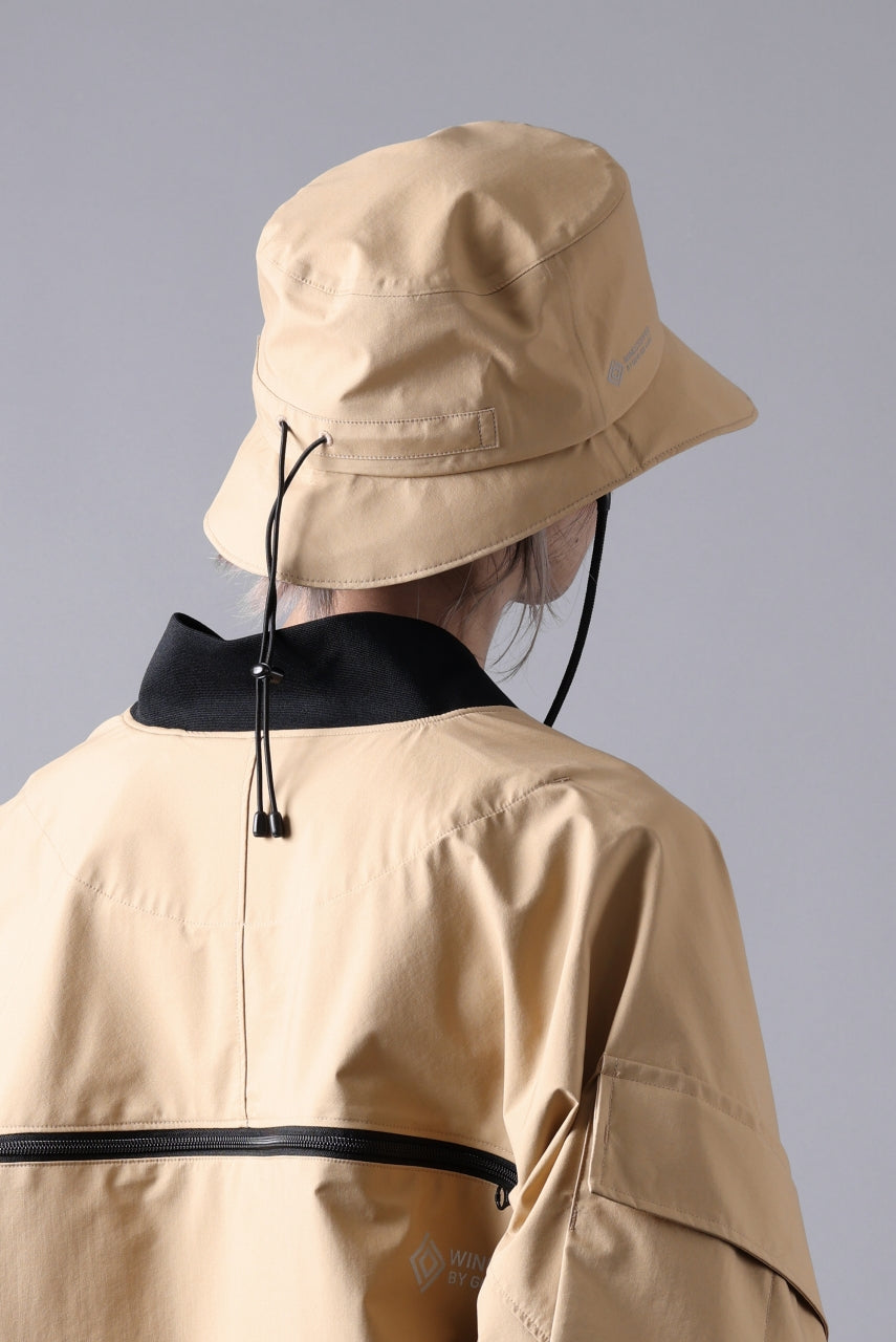 D-VEC x ALMOSTBLACK BUCKET HAT / WINDSTOPPER BY GORE-TEX LABS 3L S.D.G.