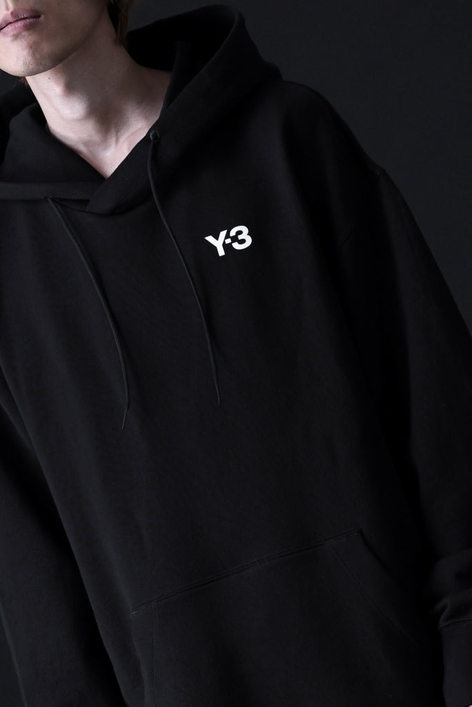 Y-3 Yohji Yamamoto UNISEX CHEST LOGO HOODIE PARKA / FRENCH TERRY