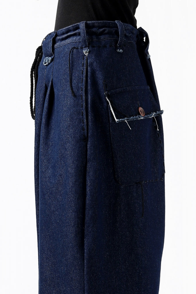 daska x LOOM exclucive wide tapered pants / organic denim washer