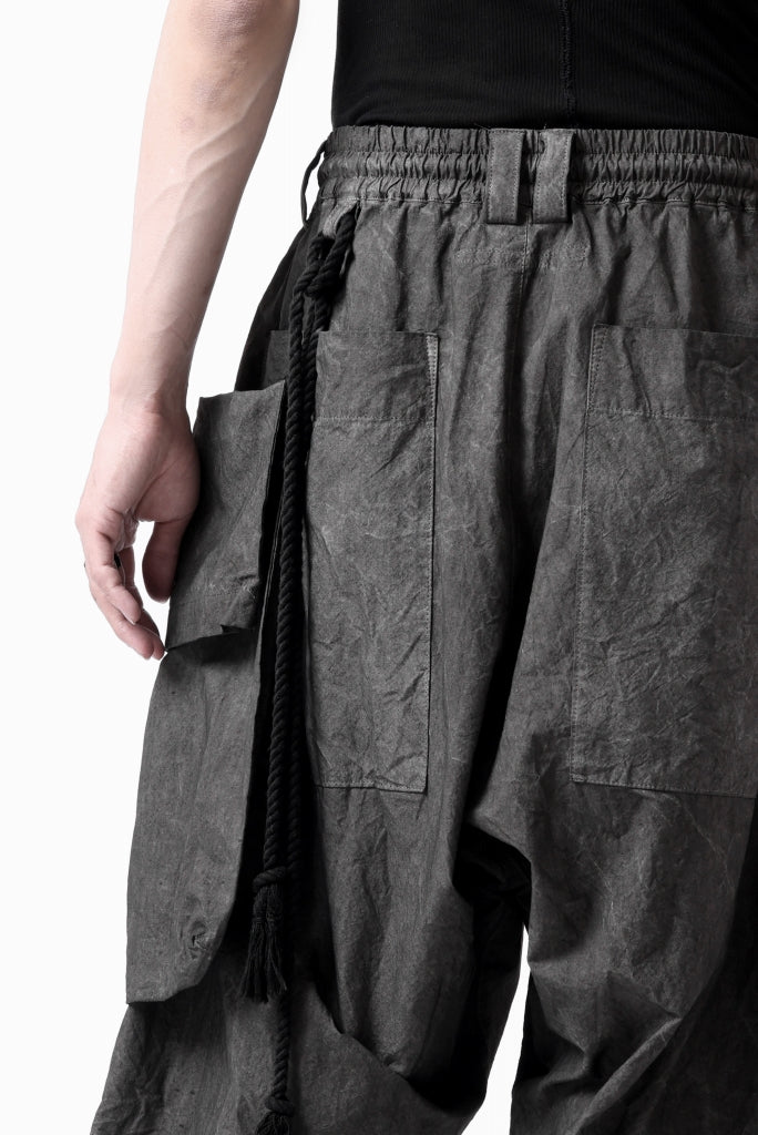 _vital drop crotch shorts with hanging pocket
