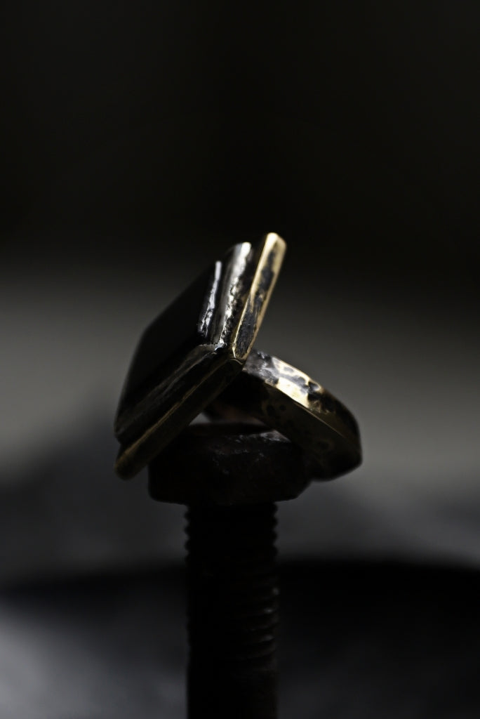 【予約商品】BLOW THE WILD BRASSES HANDFORGED by JUN UEZONO "ONYX SOUTH MEXICAN RING"