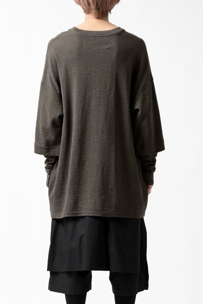 A.F ARTEFACT -HEATHER- LAYERED TOPS / DOUBLE SLAB