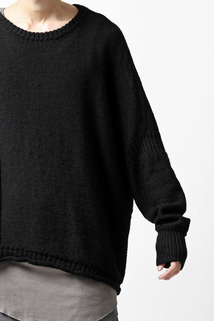 KLASICA PYKE LOOSE KNIT PULLOVER / LINEN ROVING 5G