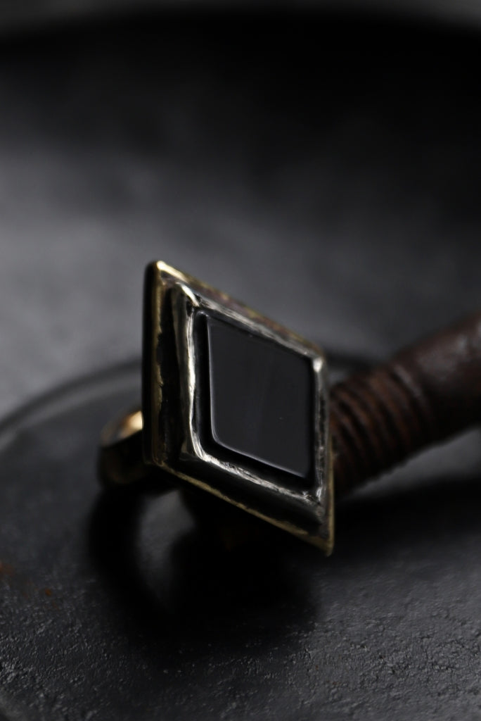 【予約商品】BLOW THE WILD BRASSES HANDFORGED by JUN UEZONO "ONYX SOUTH MEXICAN RING"