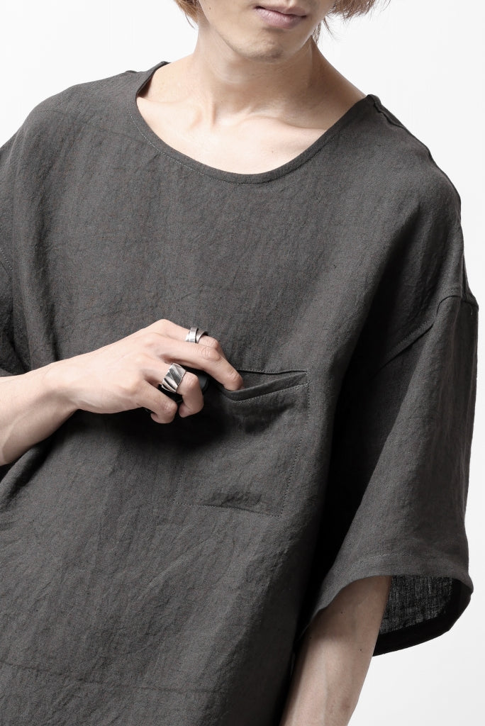 ISAMU KATAYAMA BACKLASH PULLOVER POCKET SHIRT / SOFT LINEN