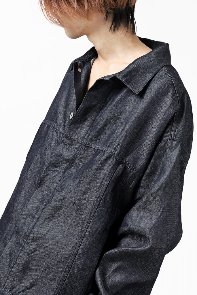 CAPERTICA OVERSIZED JEAN JACKET / LINEN DENIM