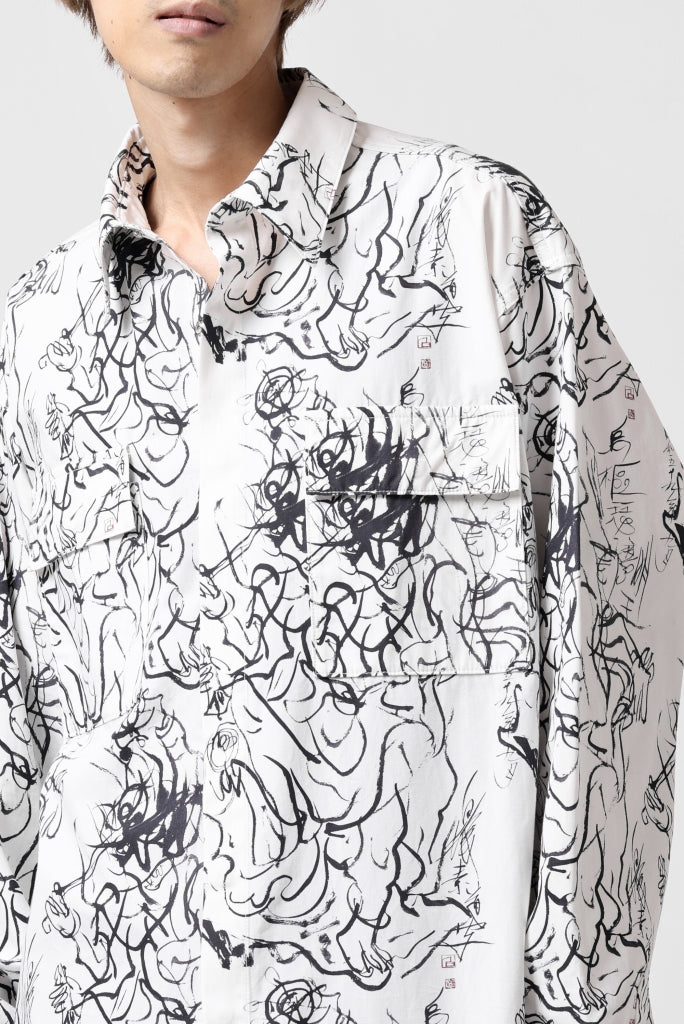 ALMOSTBLACK GRAPHIC PRINT SHIRT