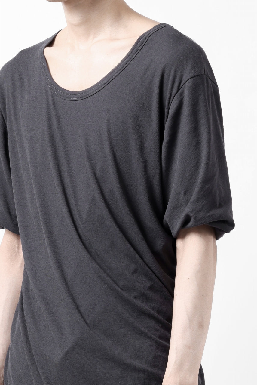 A.F ARTEFACT DOUBLELAYER DRAPE T-SHIRT / SUPIMA C-JERSEY