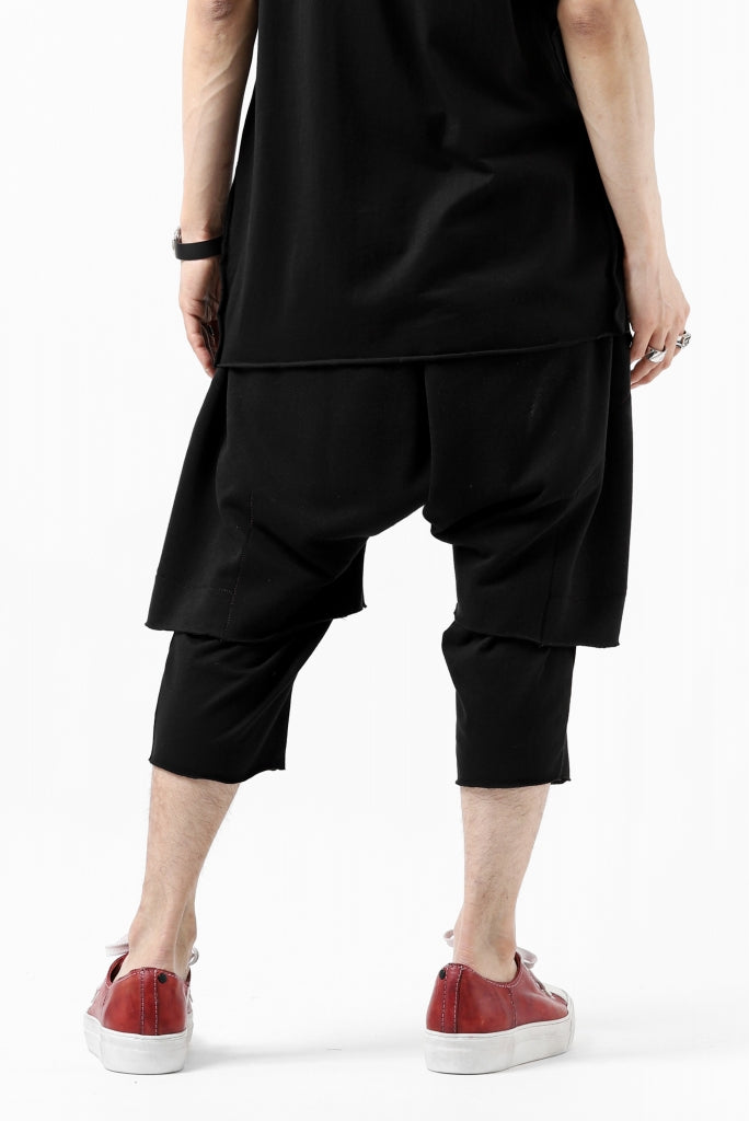 FIRST AID TO THE INJURED LAYERED SHORT PANTS / FRENCH TERRY + JERSEY