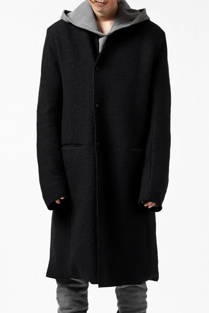 daub LAPELLESS COAT / VIRGIN WOOL