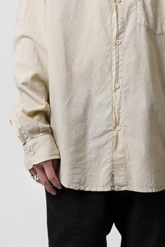 daub DYEING PLAIN SHIRT / ORGANIC COTTON